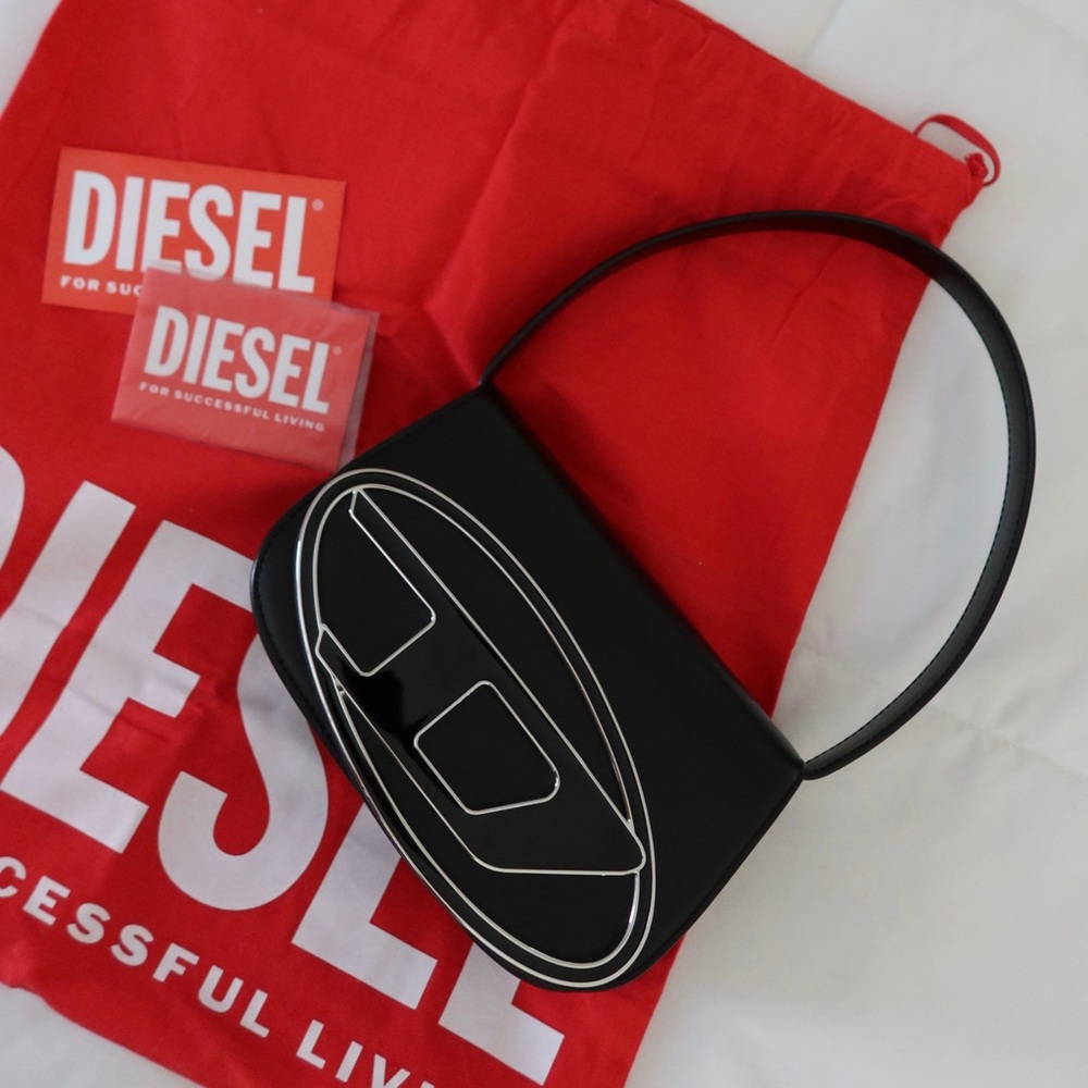 Diesel 1DR iconic small black bag